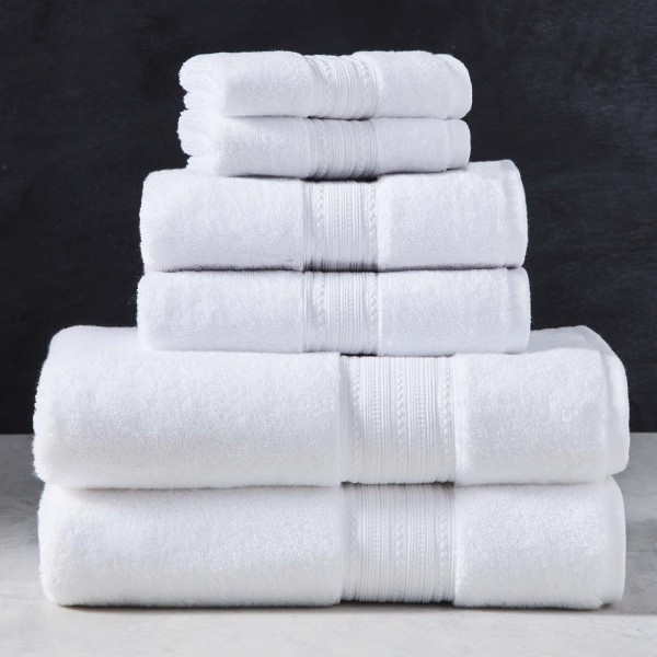 Comfort Bathroom Towels Soft 6 Piece Solid Towel Set Fade