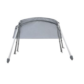 Intex Bimini Top Sun Shade Canopy Cover with Aluminum Frame for Mariner, Seahawk, Excursion, & Challenger Boat Models, Accessory Only, Gray