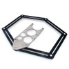 NUZAMAS Aluminum Alloy Multi-Angle Ruler, Angle Luiser Instant Template, Metal