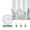 YISURE Long Shower Curtain 200cm Drop for Bathroom, Green Waterproof