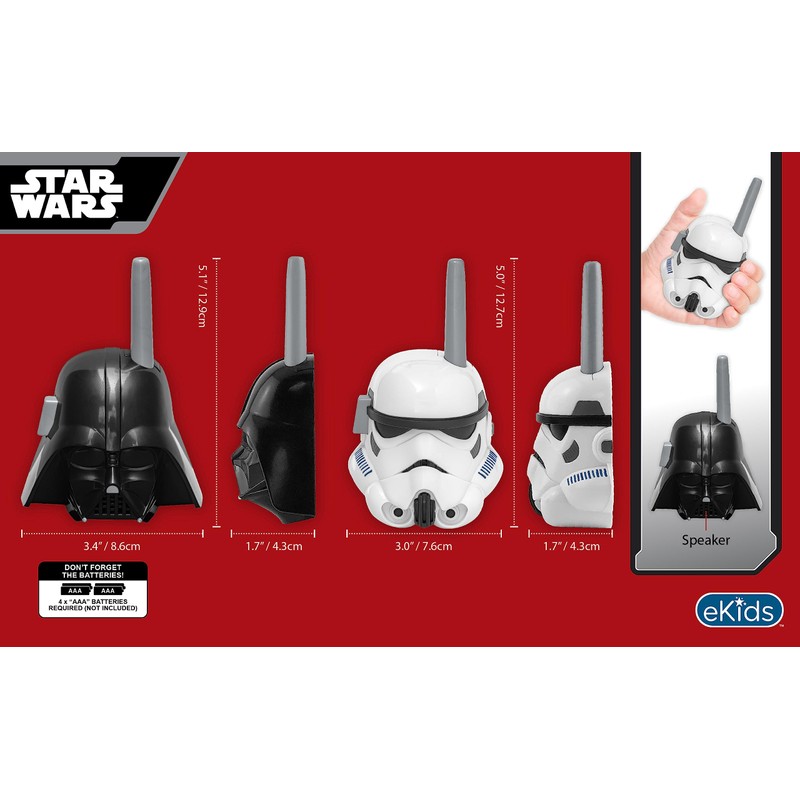 eKids Star Wars Darth Vader and Storm Trooper Walkie Talkies