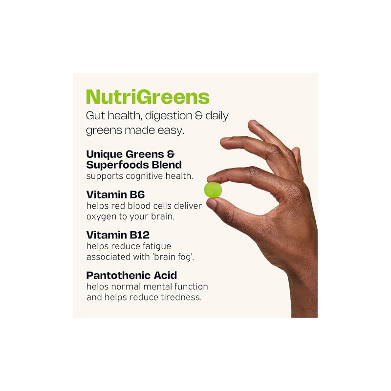 Nutriburst NutriGreens • 22 Plants + Cultures • Vegan &