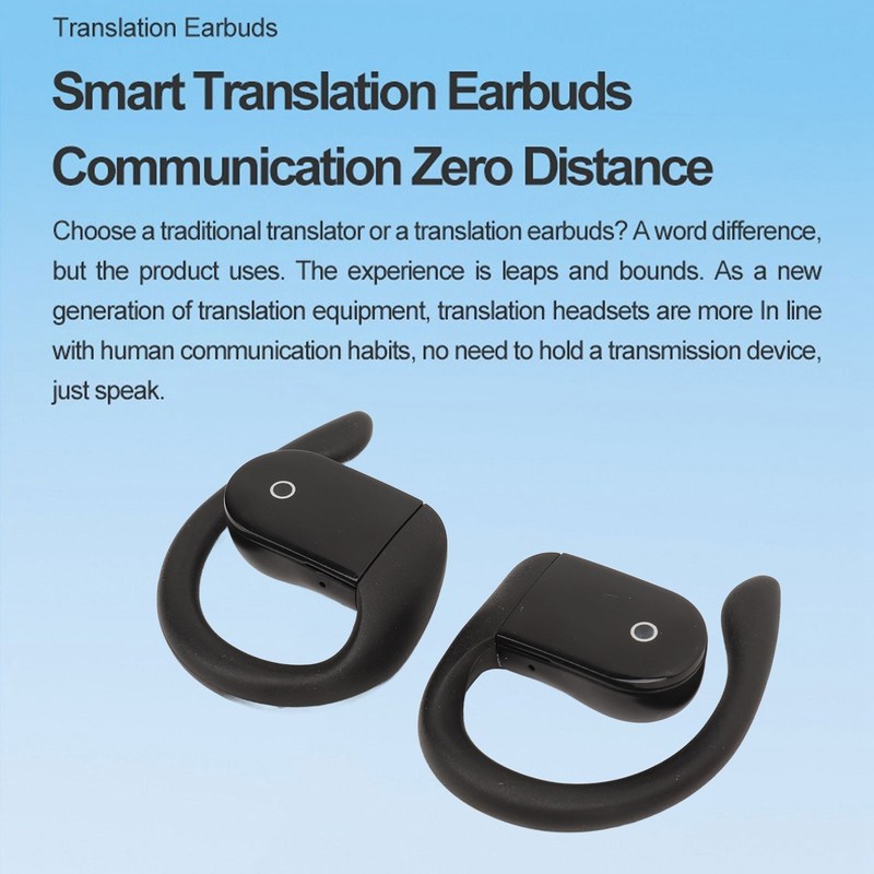 Language Translator Earbuds Support 144 Online Translations Bluetooth 5.3 Wireless