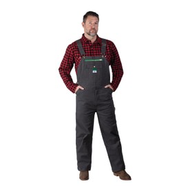 Liberty mens Duck Bib Overalls, Graphite, 34W x 30L US