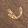 Gedotec® Moon/Wardrobe Clothes/Coat/Hat Hook Polished Brass | 2 Models Including