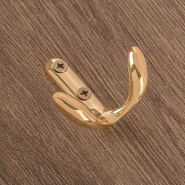 Gedotec® Moon/Wardrobe Clothes/Coat/Hat Hook Polished Brass | 2 Models Including Mounting Material – Brand Quality