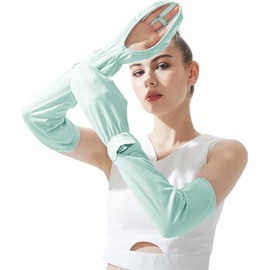 VUNIANKO Women's Arm Cover, UV Protection, Anti-Slip, Sun Protection, UPF 50+ UV Protection, Arm Cover, Sun Protection, Cold Feeling, For Summer, Outdoor Activities, Driving, Bicycle, Golf, A Light