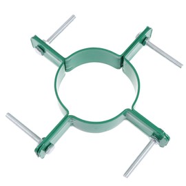Green Iron Tree Support Rack with Screws, 10cm Diameter, Tree Fixing Stand for Outdoor Use, Tree Protector and Plant Stabilizer