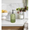 JASAI 18Oz Tea Green Soap Dispenser with Rust Proof Pump,