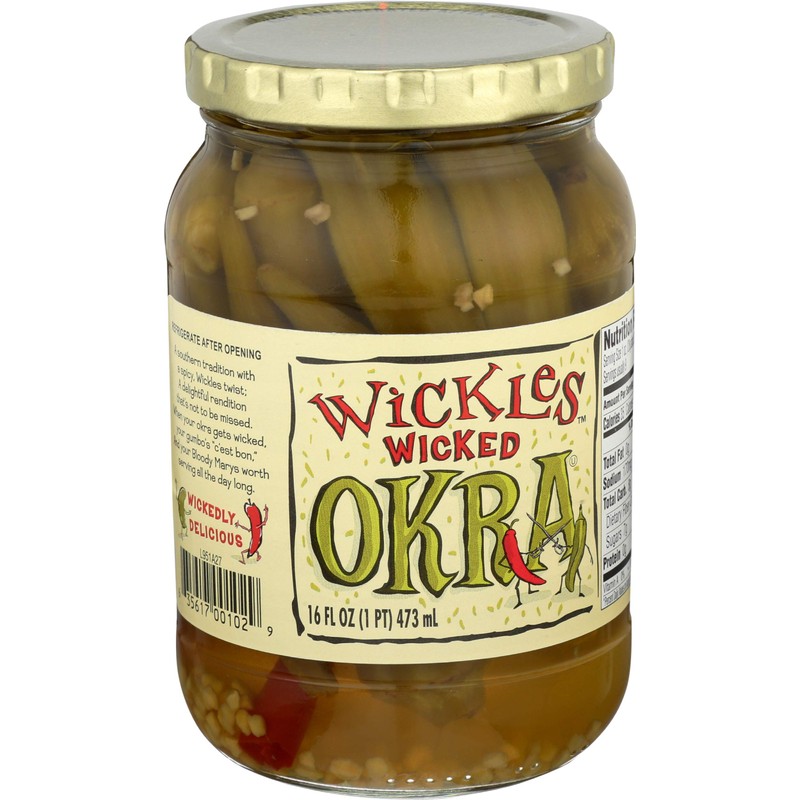 Wickles Wicked Okra, 16 oz