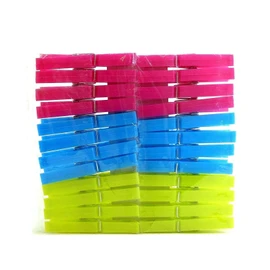 24 Plastic Clothes Jumbo Storm Pegs Laundry Drying Clips Washing Clothes