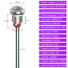 Gebildet Pack of 4 12 mm 3V-4.5V-5V-6V-7.5V-9V LED Metal Indicator