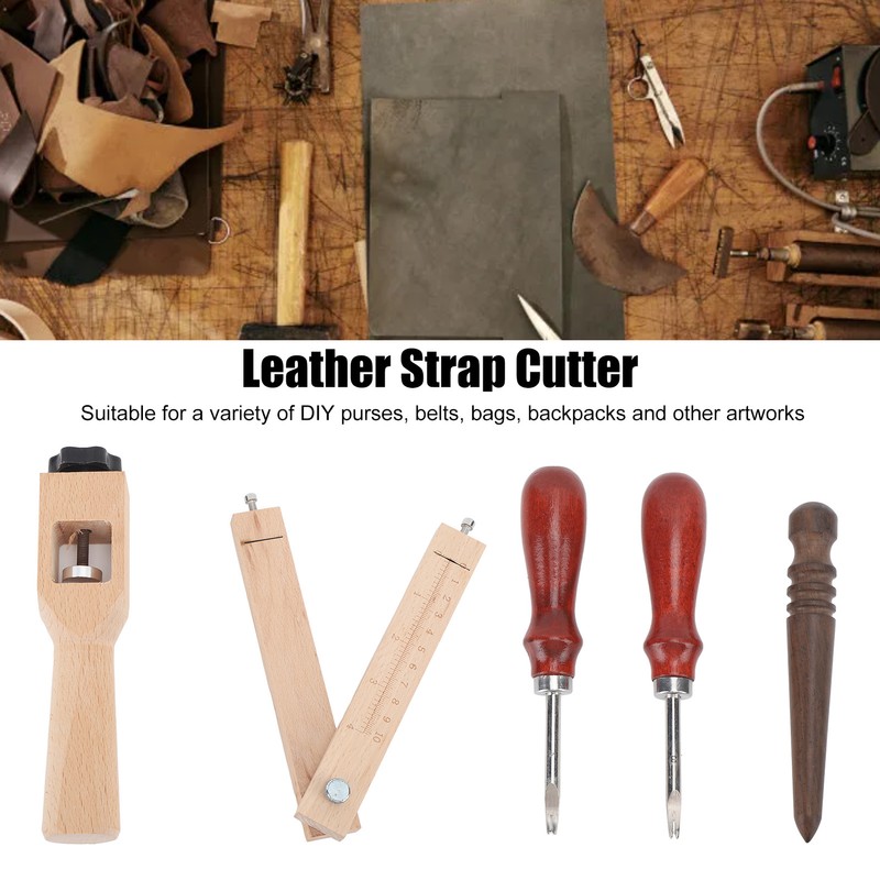 Leather Strap Cutter Adjustable Leather Strip Craft Cutting Tool with