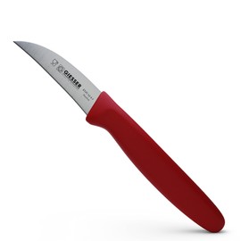 Giesser seit 1776 - Made in Germany - Tourniermesser rot, Klinge 6 cm, rutschfest, scharfes Schälmesser spülmaschinenfest, rostfrei