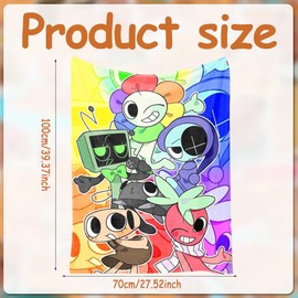 JXADVOK Dandee Anime Throw Blanket,Cartoon Throw Blanket,Soft Fleece Blankets Unique Gift,Cartoon Design Soft Blankets for Girls Adults Gifts Sofa Bedroom,Couch Nap Bed,100×75
