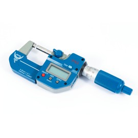 PEC Tools IP65 Absolute Origin Digital Micrometer 0-1"/25mm, Oil & Splashproof, High Accuracy Measuring Tool with LCD Display, Carbide Measuring Faces, Spindle Lock, with Inch/Metric Conversion