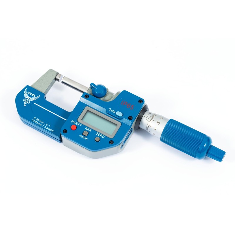 PEC Tools IP65 Absolute Origin Digital Micrometer 0-1"/25mm, Oil &