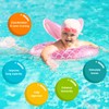 KISSHAKE Baby Pool Float, Baby Swim Float, Mermaid Baby Swimming