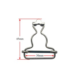 Trimming Shop Latzhose, Schnallen aus Metall, 45 mm x 30 mm, silberfarben, für Hosenträger, Handtaschen, Jacken, Overalls, Gürtel, Kinderoveralls, Heimwerkerkleidung, 10 Stück