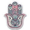 Hamsa Hand Round Metal 0.75" Lapel Pin Hat Shirt Pin