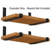 6 Pack - 7.25" Long x 1.5" Wide Floating Shelf