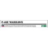 Hasegawa JT86 1/48 US Army Fighter Airplane P-40E Warhawk Plastic