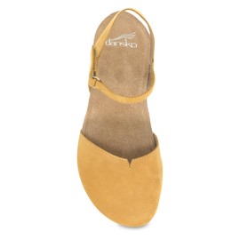 Dansko Rowan Sandal for Women – Memory Foam and Cork Footbed for Comfort and Arch Support – Lightweight Rubber Outsole for Long-Lasting Wear Mustard 6.5-7 M US