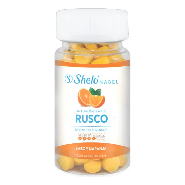 Tabletas Masticables Rusco Shel Nabel Naranja - Producto Original de