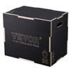 VEVOR 3 in 1 Plyometric Jump Box, Wooden Plyo Box,