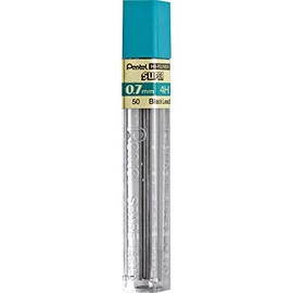 Pentel Hi-Polymer Lead, 0.7 mm, Medium, 4H, Black (PEN504H)