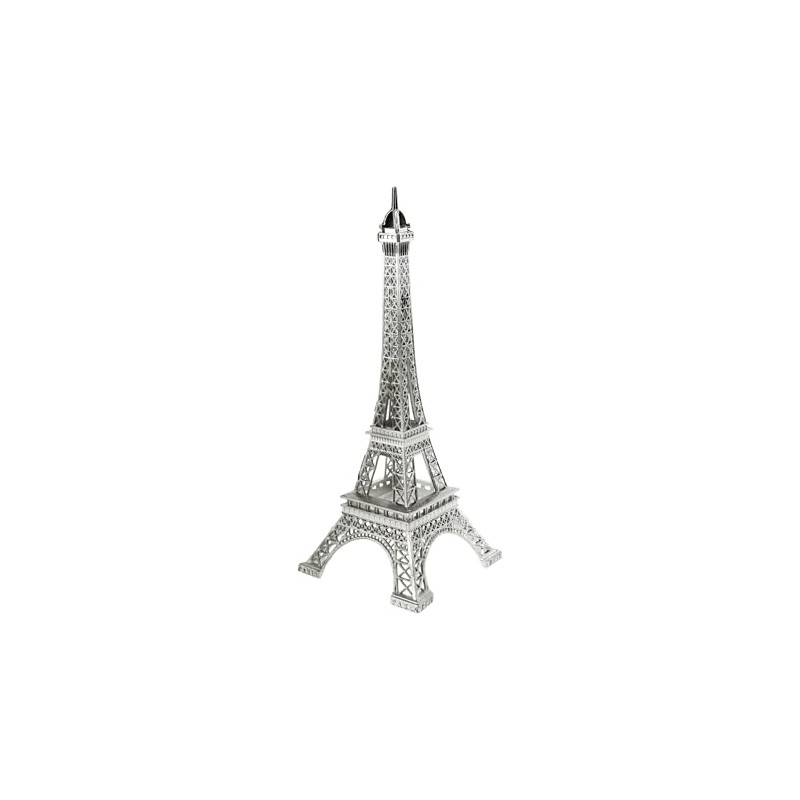 Homeford Metal Eiffel Tower Paris France Souvenir, 6-inch, Silver