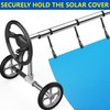 codree 24 Pcs Pool Solar Cover Reel Attachment Kit, Inground