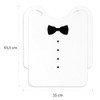 FRANZ MENSCH Pack of 500 Elegant Guest Bibs, White, L: