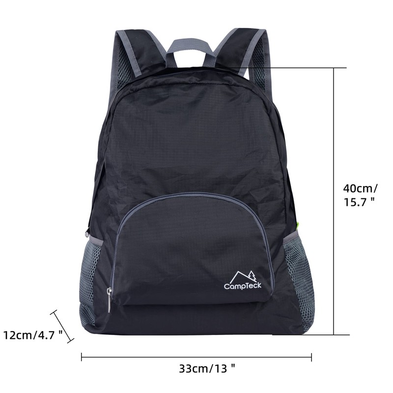 CampTeck U6699 Foldable Backpack Ultra-Light Portable Backpack for Travel, Camping,