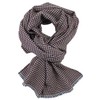 Rotfuchs Woven Scarf 100% Wool with Houndstooth Design and Cut