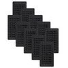 Decor Grates PL408-BLK-10 Louvered Plastic Floor Register, Black Finish, 10