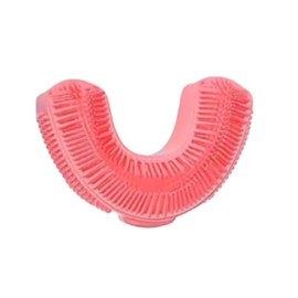 Doughnut U-Shape Replacement Silicone Bristle Toothbrush Heads, Small for Kids 2+ Years, Medium for 6+ Years (Small)
