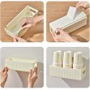 TiLeMiun Over Cabinet Door Organizer Plastic Adhesive Storage Containers 2