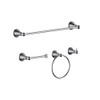 Derengge F-080-BN 4-Piece Bathroom Hardware Accessory Set with 18 Inch