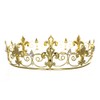 Men's Full King's Crown for Theather Prom Party - Clear