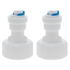 PIYANYO Hose Plastic RO Water Purifier accessories 3/4 "inner thread to 1/4" outer diameter push joint Connect plastic RO accessories 2PCS