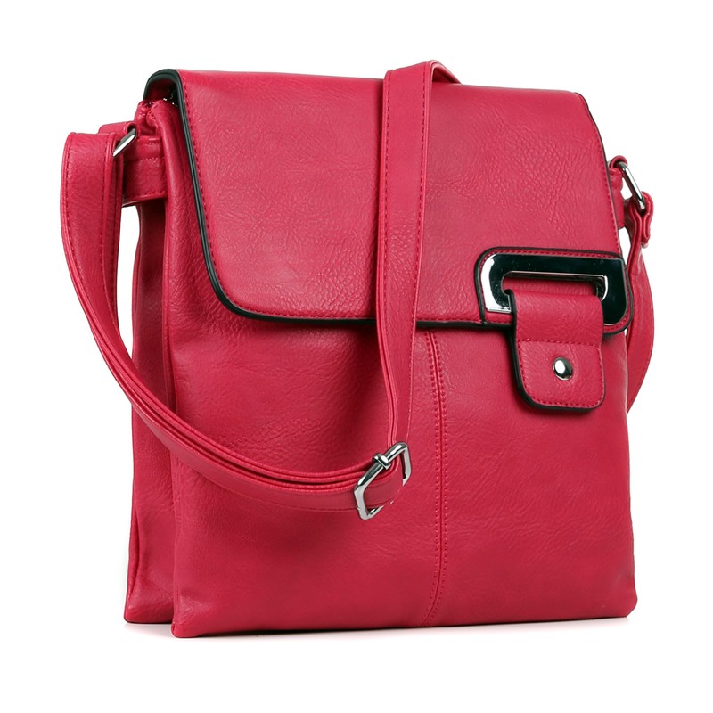 AOSSTA Women's Cross Body Shoulder Messenger Bag Multiple Slip and