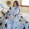 Solaris Wearable Cat Pattern Blanket with Sleeves, Super Soft Warm