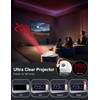 Netzu Projection Alarm Clock, Digital Clock with 350° Rotatable Projector,
