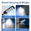 JUMGUN Solar Street Light, Solar Security Light with Remote Control,