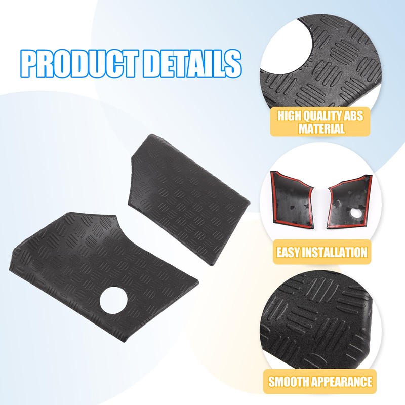 LLKUANG Car Black Cowl Body Armor Outer Cowl Covers Side