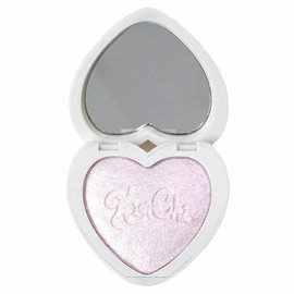 KimChiChic Beauty Pearl Gone Wild Highlighter - Pressed Shimmer Powder for Face & Body, Iridescent Glow, with Mirror, Cruelty Free, Dream Pink Iridesc