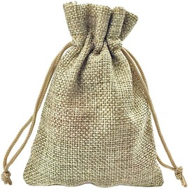 8 Pcs Hessian Bags, 13 x 18 cm Linen Burlap Drawstring Bags Reusable Breathable Bag Drawstring Closure Pouches for Wedding Party Favours Storage Pouches DIY Craft (Beige(13x18cm))