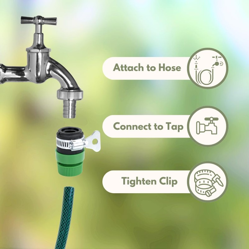 Dunnet Tools Kitchen Tap Hose Connector Rubber Easy Connect Mixer