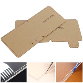 2Pcs Leather Wallet Making Kit, Card Holder Acrylic Leather Template ID Card Bag Template Tool for Hand Sewing Stitching Stamping Set